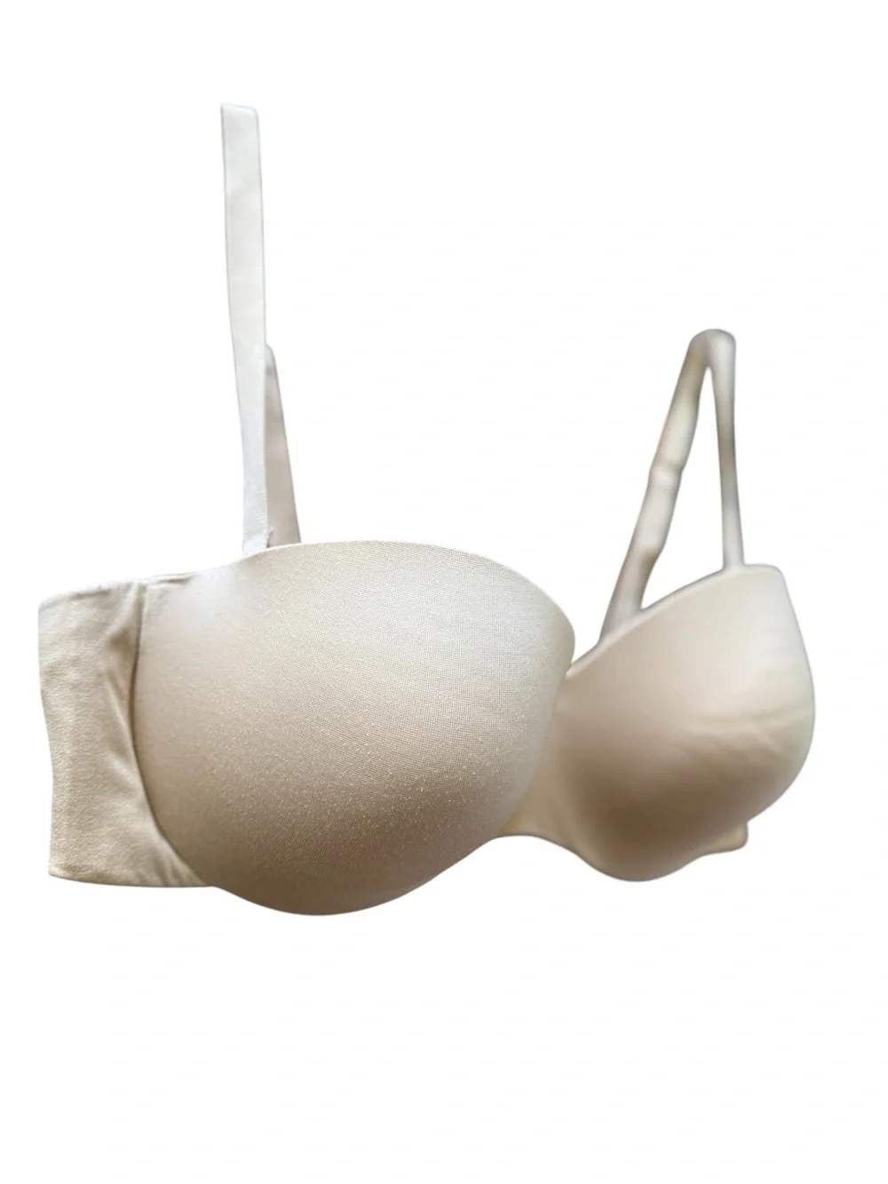 Maidenform 09417 Womens Custom Lift Strapless Underwire Bra Lined 36D Beige